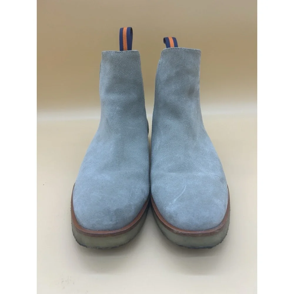New Republic Chelsea Boots Tan‎ Beige Suede Crepe Sole Men's Size 9.5